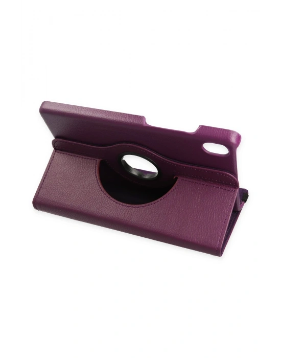 Newface Huawei MatePad SE 11 Kılıf 360 Tablet Deri Kılıf - Mürdüm