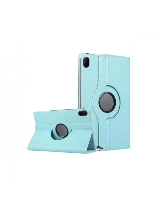 Newface Huawei MatePad SE 11 Kılıf 360 Tablet Deri Kılıf - Turkuaz