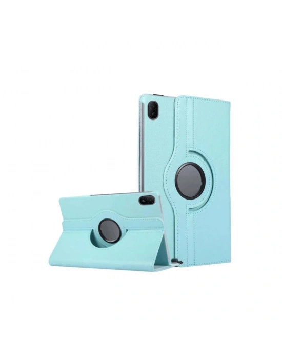 Newface Huawei MatePad SE 11 Kılıf 360 Tablet Deri Kılıf - Turkuaz