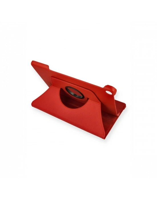 Newface Huawei MatePad T10S 10.1 Kılıf 360 Tablet Deri Kılıf - Kırmızı