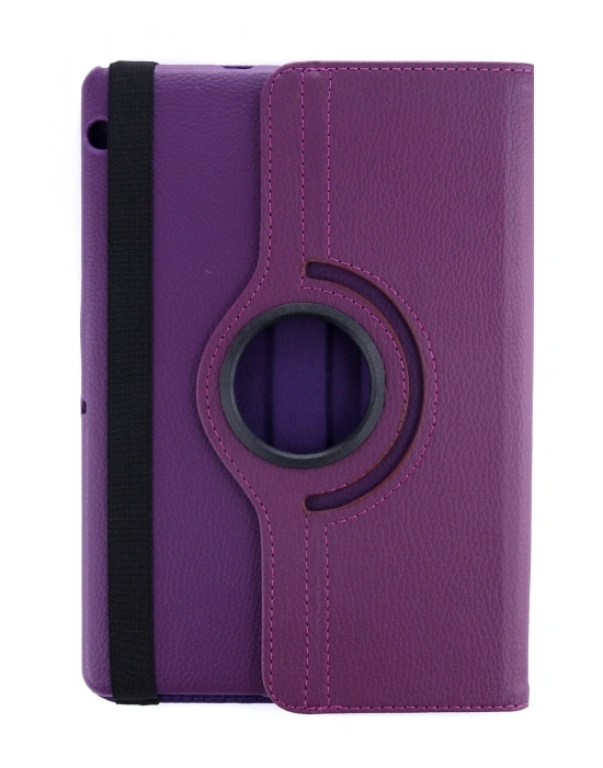 Newface Huawei MediaPad T3 10 / 9.6 Kılıf 360 Tablet Deri Kılıf - Mürdüm