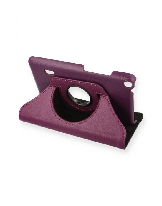 Newface Huawei MediaPad T3 7 Kılıf 360 Tablet Deri Kılıf - Mürdüm