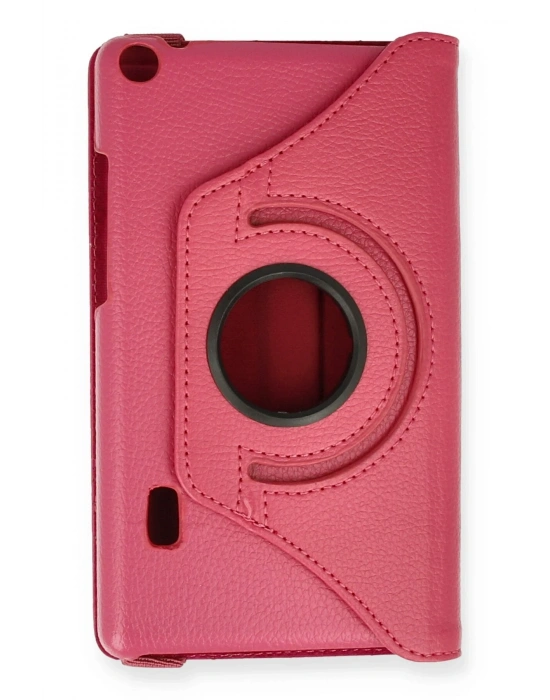 Newface Huawei MediaPad T3 7 Kılıf 360 Tablet Deri Kılıf - Pembe