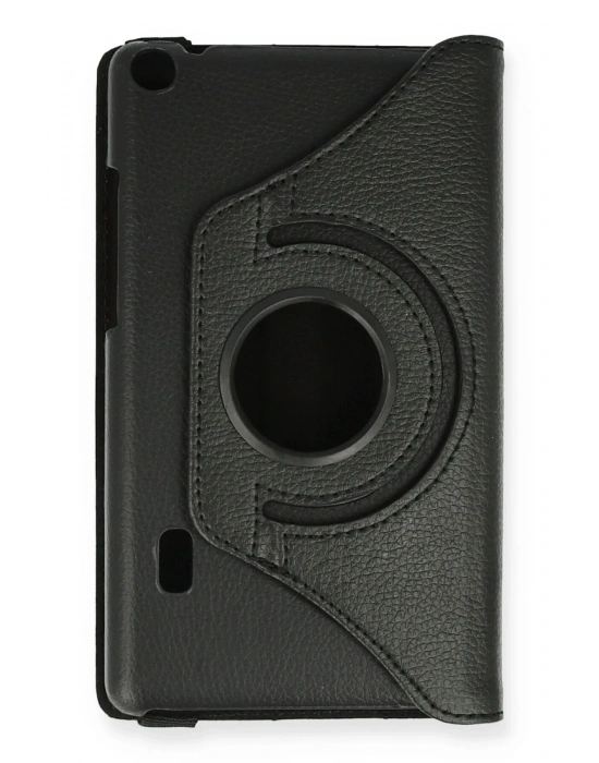 Newface Huawei MediaPad T3 7 Kılıf 360 Tablet Deri Kılıf - Siyah