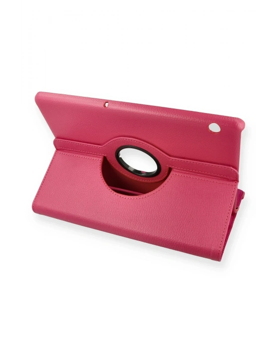 Newface Huawei MediaPad T5 10 Kılıf 360 Tablet Deri Kılıf - Pembe