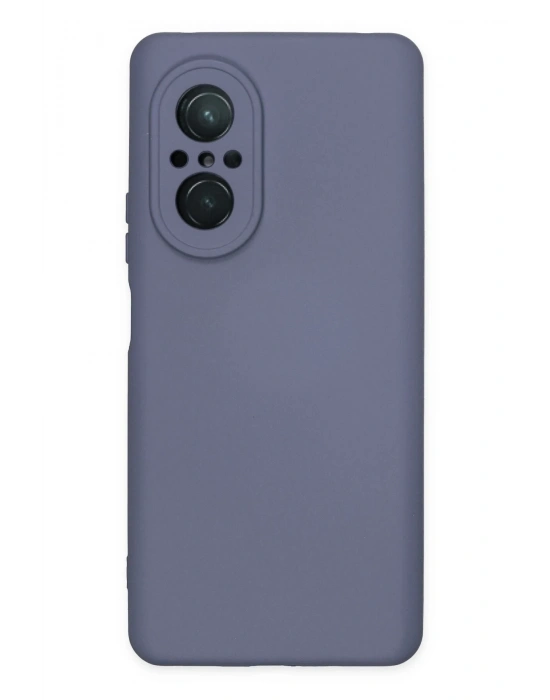 Newface Huawei Nova 9 SE Kılıf Nano içi Kadife Silikon - Gri