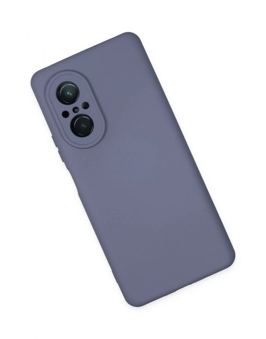 Newface Huawei Nova 9 SE Kılıf Nano içi Kadife Silikon - Gri