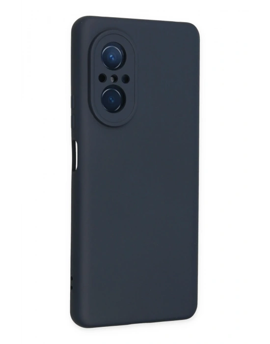 Newface Huawei Nova 9 SE Kılıf Nano içi Kadife Silikon - Lacivert