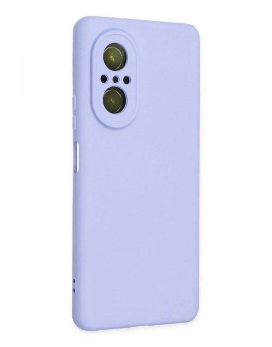 Newface Huawei Nova 9 SE Kılıf Nano içi Kadife Silikon - Lila