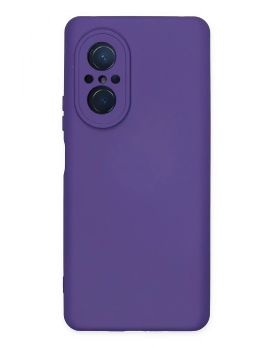 Newface Huawei Nova 9 SE Kılıf Nano içi Kadife Silikon - Mor