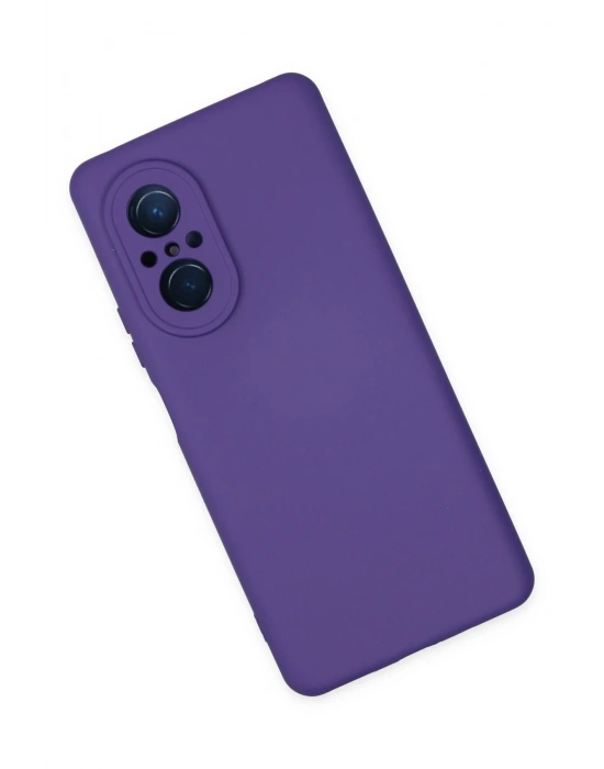Newface Huawei Nova 9 SE Kılıf Nano içi Kadife Silikon - Mor
