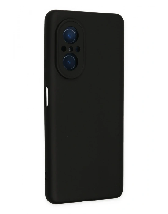 Newface Huawei Nova 9 SE Kılıf Nano içi Kadife Silikon - Siyah