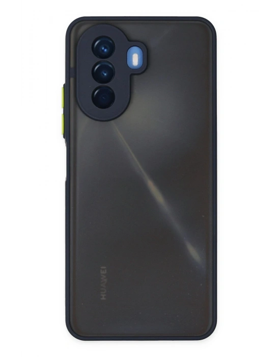 Newface Huawei Nova Y70 Kılıf Montreal Silikon Kapak - Lacivert