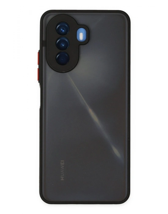 Newface Huawei Nova Y70 Kılıf Montreal Silikon Kapak - Siyah