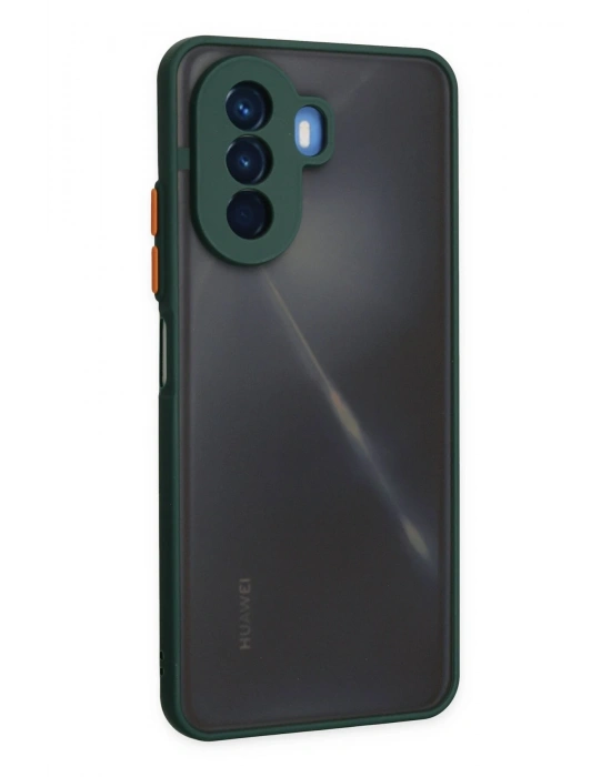 Newface Huawei Nova Y70 Kılıf Montreal Silikon Kapak - Yeşil