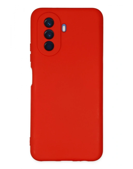 Newface Huawei Nova Y70 Kılıf Nano içi Kadife Silikon - Kırmızı