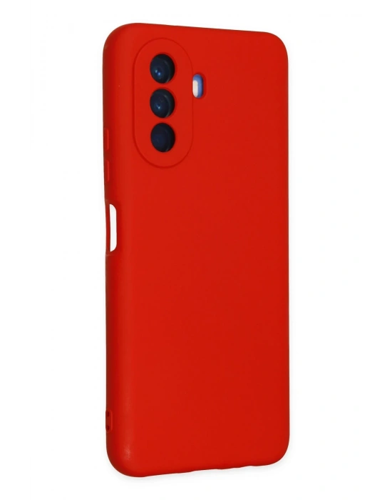 Newface Huawei Nova Y70 Kılıf Nano içi Kadife Silikon - Kırmızı