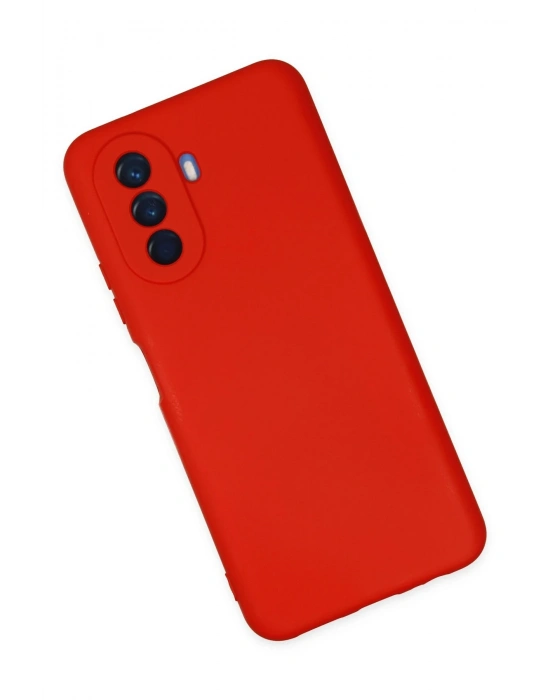 Newface Huawei Nova Y70 Kılıf Nano içi Kadife Silikon - Kırmızı