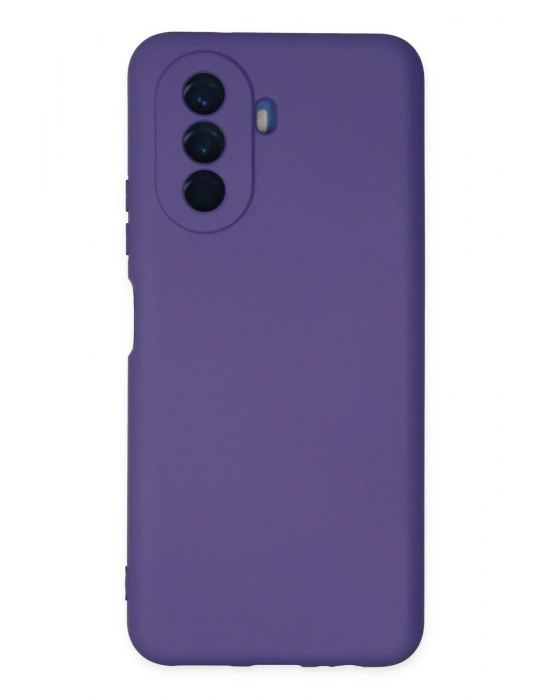 Newface Huawei Nova Y70 Kılıf Nano içi Kadife Silikon - Mor