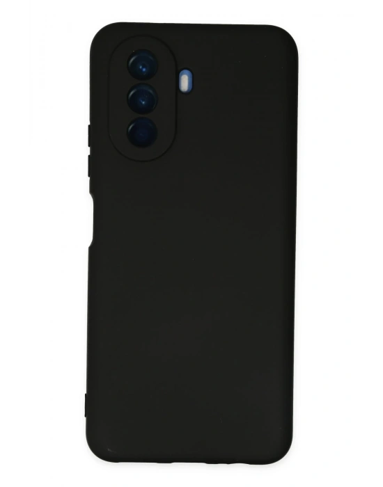 Newface Huawei Nova Y70 Kılıf Nano içi Kadife Silikon - Siyah