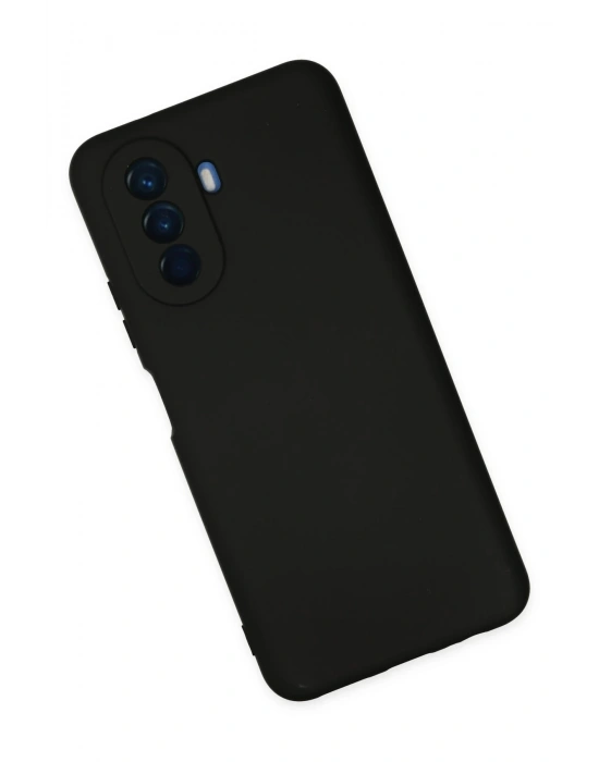 Newface Huawei Nova Y70 Kılıf Nano içi Kadife Silikon - Siyah