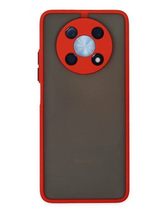 Newface Huawei Nova Y90 Kılıf Montreal Silikon Kapak - Kırmızı