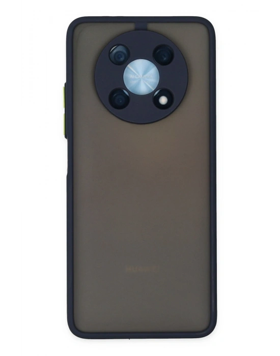 Newface Huawei Nova Y90 Kılıf Montreal Silikon Kapak - Lacivert