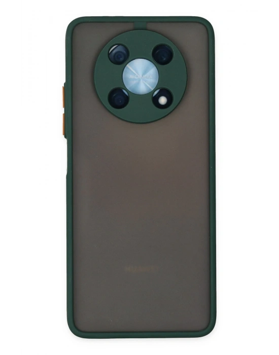 Newface Huawei Nova Y90 Kılıf Montreal Silikon Kapak - Yeşil