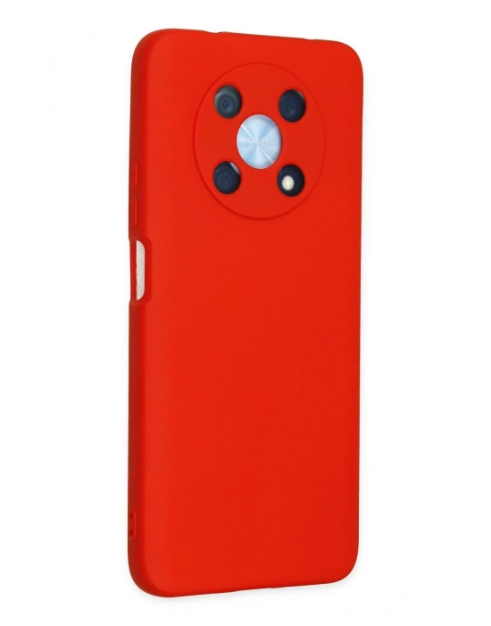 Newface Huawei Nova Y90 Kılıf Nano içi Kadife Silikon - Kırmızı