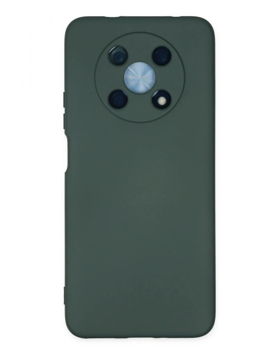 Newface Huawei Nova Y90 Kılıf Nano içi Kadife Silikon - Koyu Yeşil