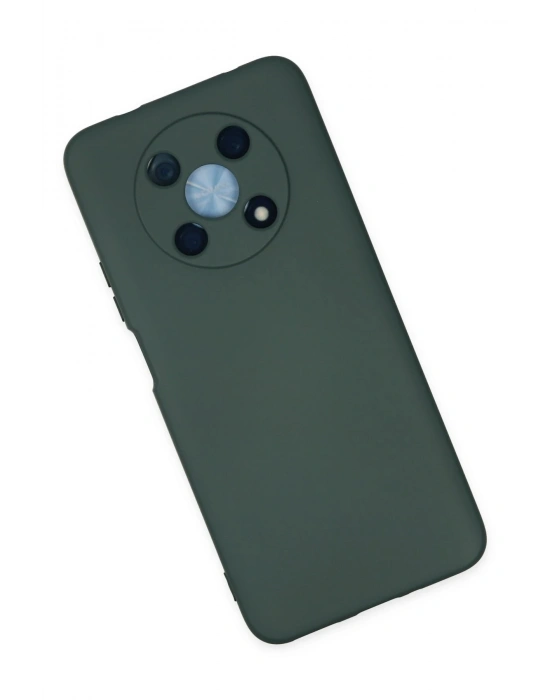 Newface Huawei Nova Y90 Kılıf Nano içi Kadife Silikon - Koyu Yeşil