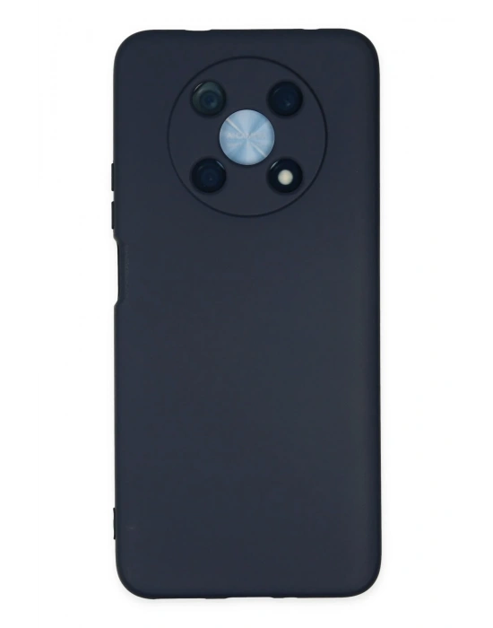 Newface Huawei Nova Y90 Kılıf Nano içi Kadife Silikon - Lacivert
