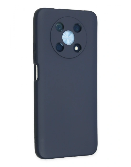 Newface Huawei Nova Y90 Kılıf Nano içi Kadife Silikon - Lacivert