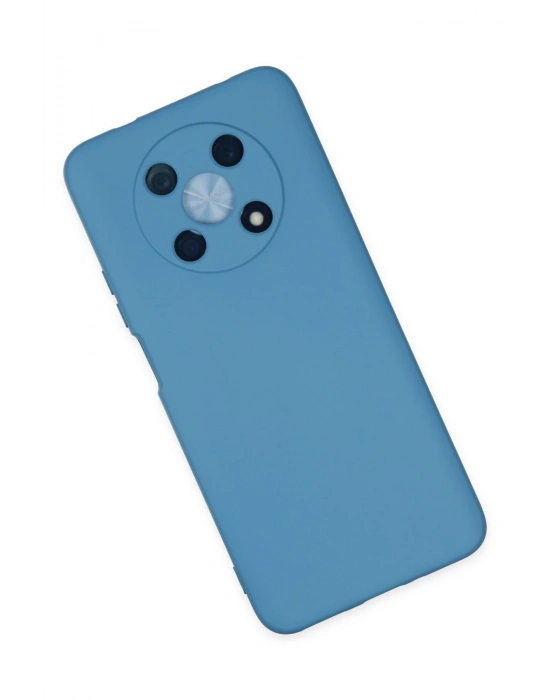 Newface Huawei Nova Y90 Kılıf Nano içi Kadife Silikon - Mavi