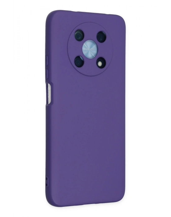Newface Huawei Nova Y90 Kılıf Nano içi Kadife Silikon - Mor