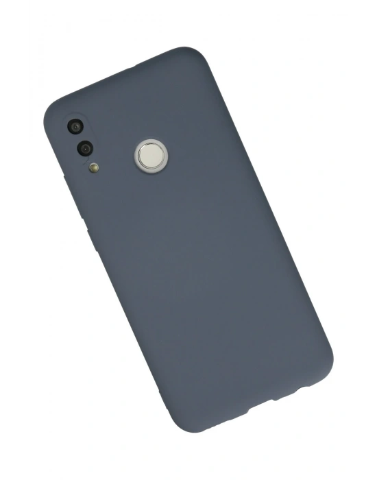 Newface Huawei P Smart 2019 Kılıf Nano içi Kadife Silikon - Gri