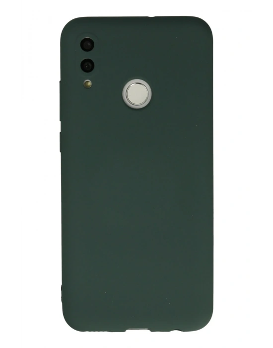 Newface Huawei P Smart 2019 Kılıf Nano içi Kadife Silikon - Koyu Yeşil