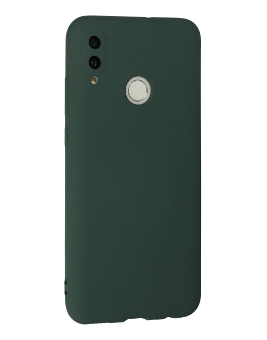 Newface Huawei P Smart 2019 Kılıf Nano içi Kadife Silikon - Koyu Yeşil