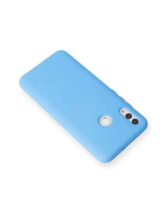 Newface Huawei P Smart 2019 Kılıf Nano içi Kadife Silikon - Mavi