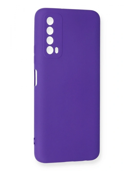 Newface Huawei P Smart 2021 Kılıf Nano içi Kadife Silikon - Mor