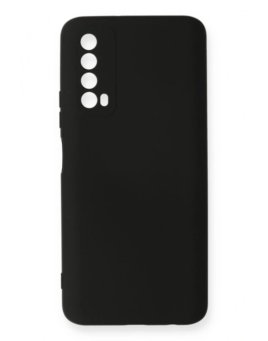 Newface Huawei P Smart 2021 Kılıf Nano içi Kadife Silikon - Siyah