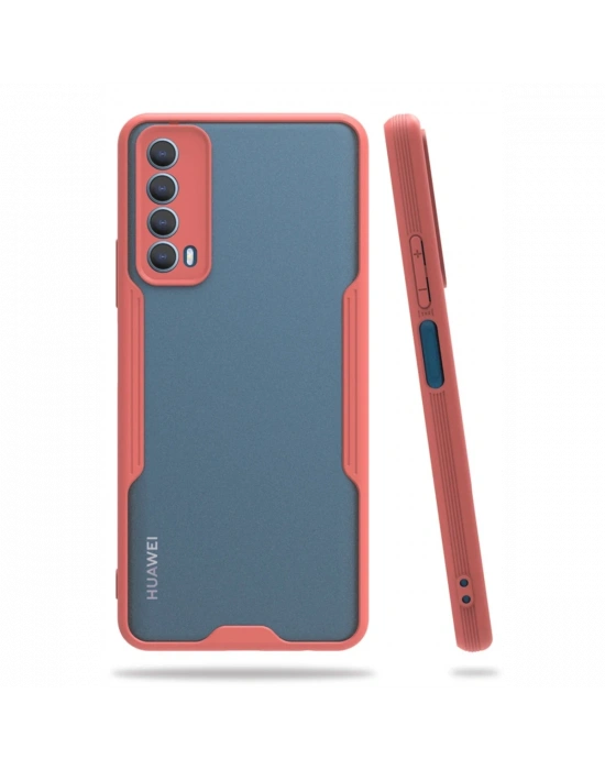 Newface Huawei P Smart 2021 Kılıf Platin Silikon - Pembe