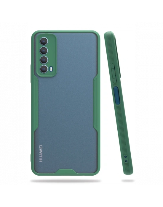 Newface Huawei P Smart 2021 Kılıf Platin Silikon - Yeşil