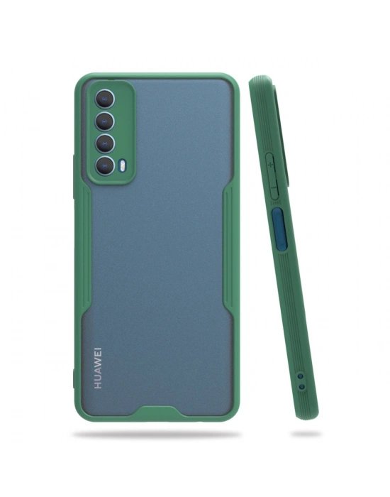 Newface Huawei P Smart 2021 Kılıf Platin Silikon - Yeşil