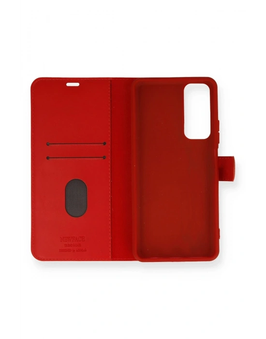 Newface Huawei P Smart 2021 Kılıf Trend S Plus Kapaklı Kılıf - Kırmızı