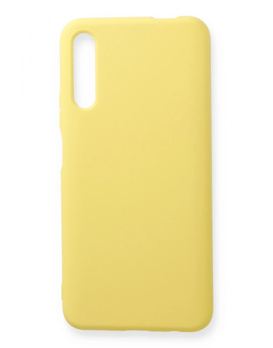 Newface Huawei P Smart Pro / Y9S Kılıf Nano içi Kadife Silikon - Sarı