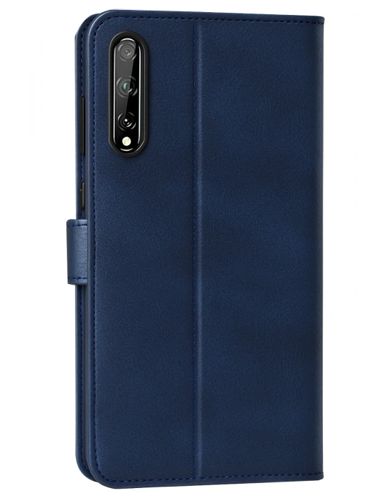 Newface Huawei P Smart S Kılıf Trend S Plus Kapaklı Kılıf - Lacivert