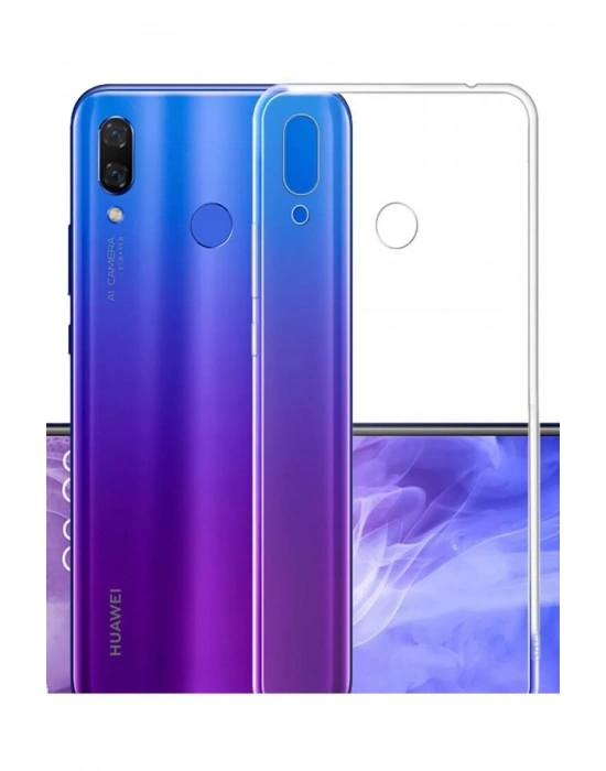 Newface Huawei P20 Lite Kılıf Lüx Şeffaf Silikon
