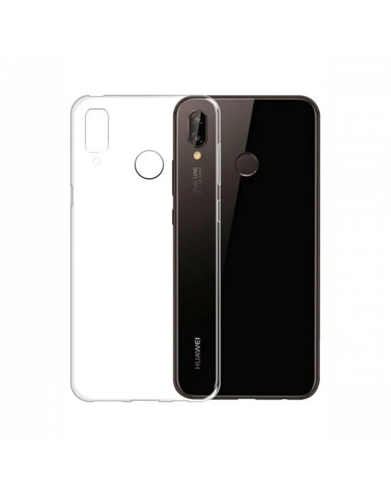 Newface Huawei P20 Lite Kılıf Lüx Şeffaf Silikon