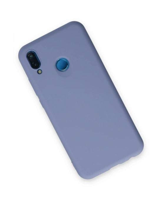 Newface Huawei P20 Lite Kılıf Nano içi Kadife Silikon - Lila